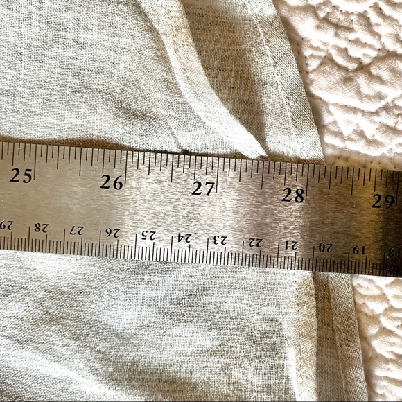 Theory | Women's Hekanina Linen Tie Front Shirt Lg - Picture 10 of 12